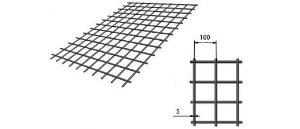 Сетка сварная (дорожная) 100х100х5мм 1,5х2м купить с доставкой в Озерах